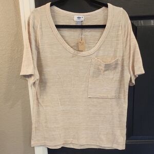 Casual Beige Women's Top